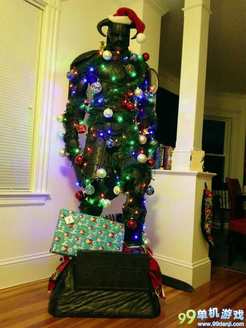 《街霸》隆也过圣诞 看国外玩家的个性圣诞树