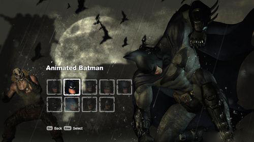 《蝙蝠侠：阿甘之城》不通关在剧情里使用所有皮肤方法