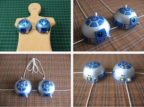 机器人脑袋胸罩 《星球大战》R2-D2惨遭恶搞