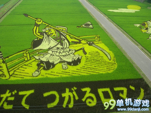 这不是麦田怪圈 看日本农民打造惊人的稻田艺术
