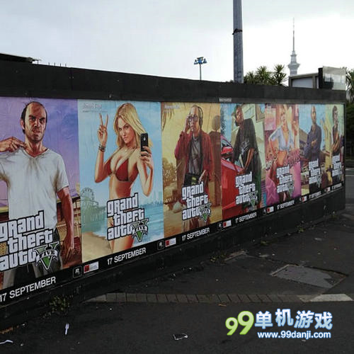 《GTA5》户外广告集锦 三巨头霸气俯瞰世间