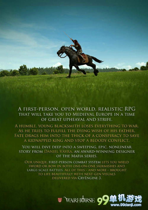 《天国：拯救》新幕后花絮 骑着马匹去战斗