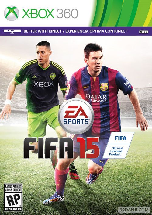 北美版《FIFA15》游戏封面公布 煤球王遭遇邓普西
