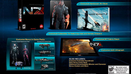 《质量效应3》N7典藏版公布 游戏明年3月初上市