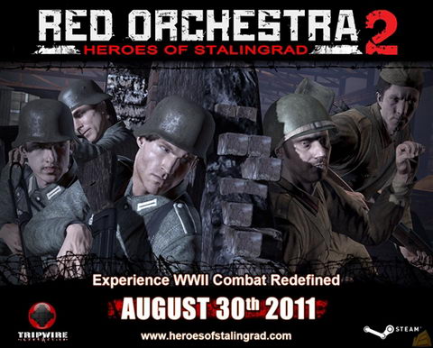 二战射击游戏《红色管弦乐队2》八月底面市