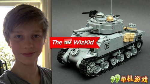 14岁天才少年 用乐高打造最逼真二战坦克