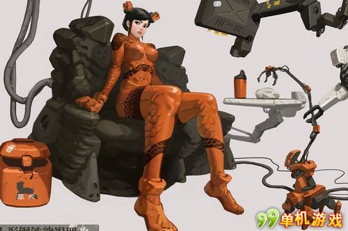 女人与机器共舞 Gameloft画师概念作品欣赏
