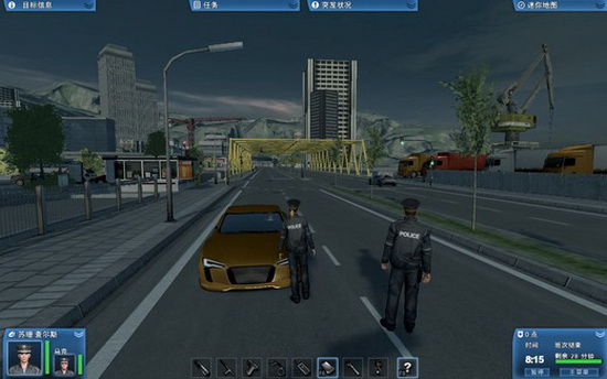 当警察开警车抓小偷（模拟警察2013）中文版