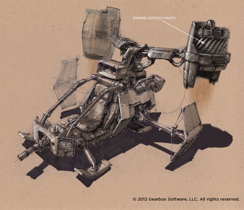 机甲与战车 《无主之地2》背后的概念艺术 