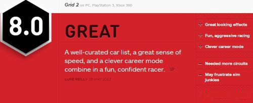《超级房车赛2》媒体评分出炉 IGN给出8分好评