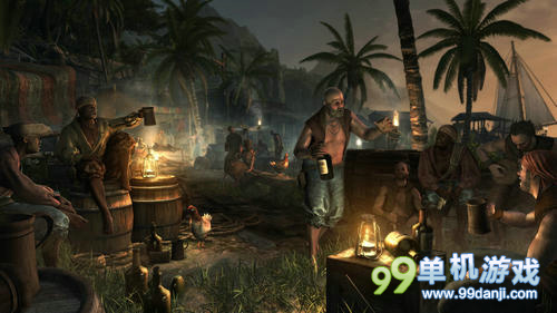 《刺客信条4》游戏偷跑版演示 加勒比海盗传说