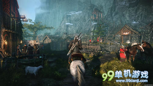 《巫师3》E3 2014实机演示 猎魔人大战狮鹫