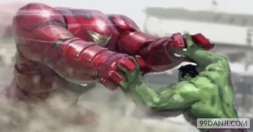 《复仇者联盟2》概念图剧透 钢铁侠大战绿巨人